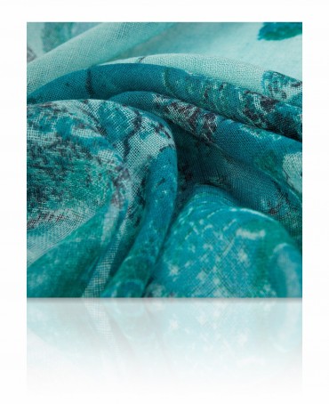 Палантин Женский ZW-JEWEL.FLOWER/MARINE